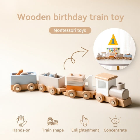 Wooden Train & Plane Toy's