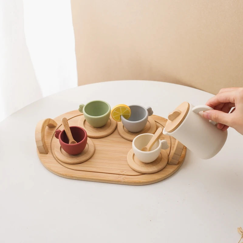 Wooden Afternoon Tea Set